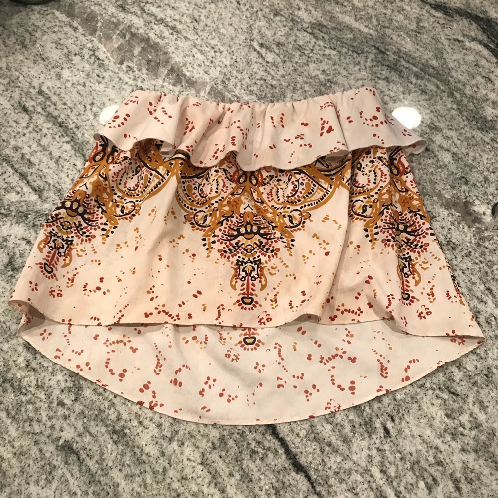 Free People strapless top